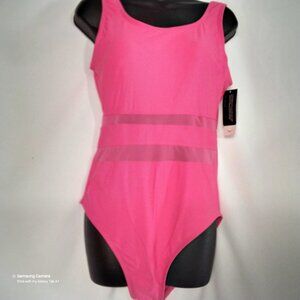 Jantzen Coral Swimsuit U Front/ Back Foam Cups Shear Mesh Torso  Assor.t Sz.NWT